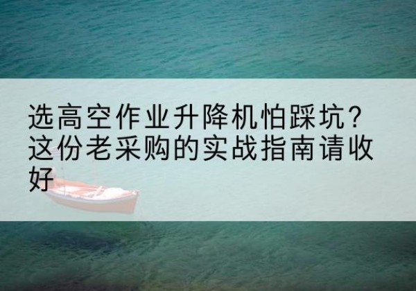 固始高空作业升降机厂家推荐-选高空作业升降机怕踩坑？这份老采购的实战指南请收好